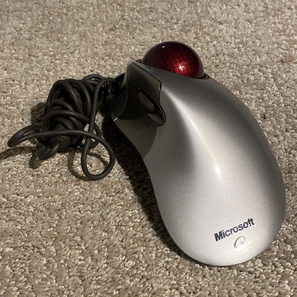Microsof Trackball Explorer 1.0 Mouse USB Compatible X08-70390 Tested Works